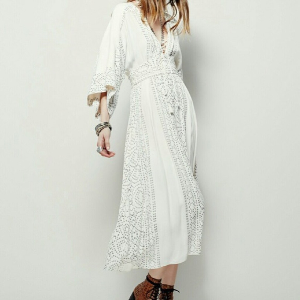 Free People Modern Kimono Maxi Dress